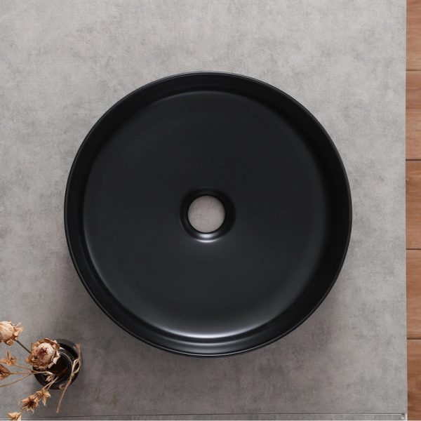 Round Ceramic Wash Basin Competitive Price Bathroom Vessel Sink Art Basin Bowl Vessel Sinks Ceramic Basin Bath Sink