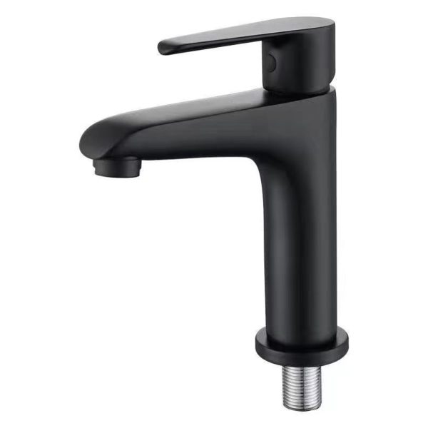 Single Cold Water Bathroom Wash Faucet Single Hole Deck Mounted Lavatory Washroom Faucet