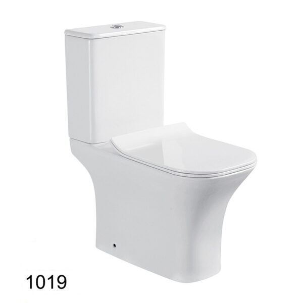 Bathroom Toilet Dual Flush Silent 2 Piece Toilets