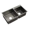Top Mount Stainless Steel Double Basin Kitchen
