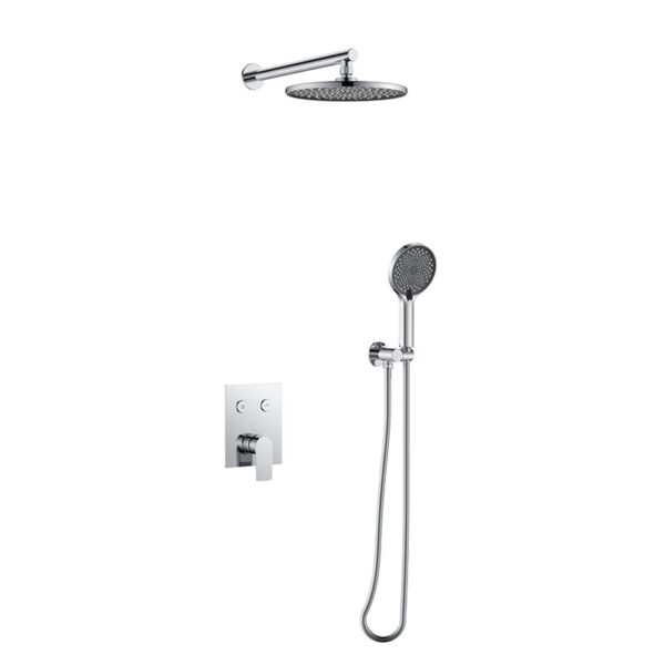 Top Shower 2 Function Wall Mounted Brass Thermostatic Shower Set