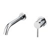 Two Holes Wall Hung Chrome Bathroom Basin