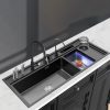 Ultrasonic Smart 304 Stainless Steel Double Bowl