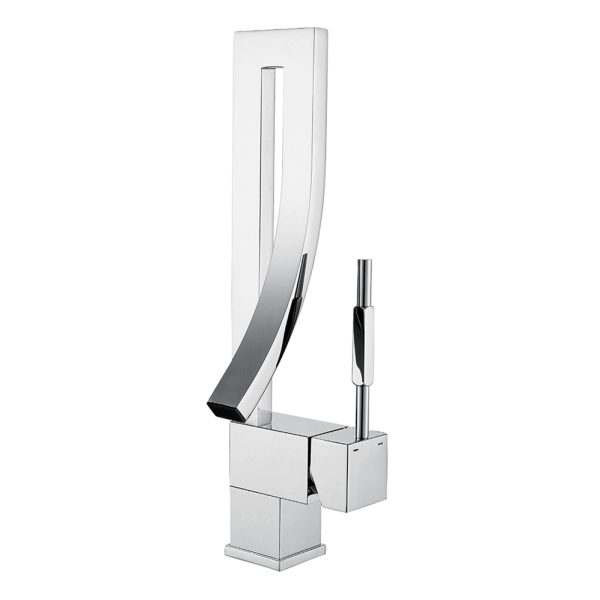Unique Elephant Hot and Cold Water Basin Mixer Bathroom Tap Deck Mounted Single Handle Chrome Brass Lavatory Wash Basin Faucet