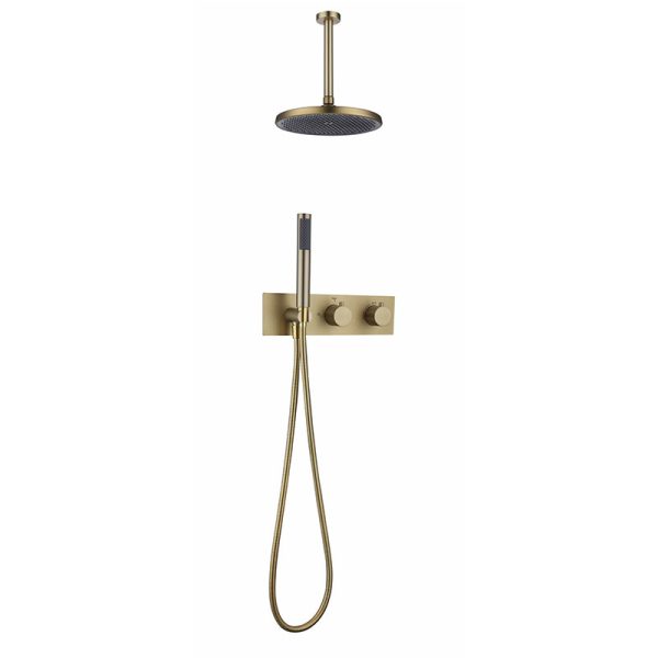 New Design 8 Inch Wall Mount Shower Head System Rain Set 2 function Bathroom