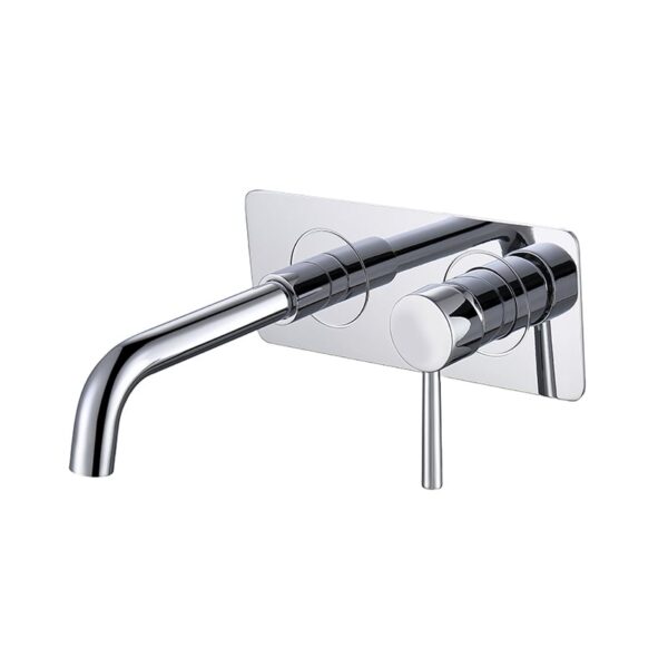 Wall Mount Single Handle Hotel Bathroom Basin Faucet Hot Cold Mixer Tap 1 1