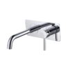 Wall Mount Single Handle Hotel Bathroom Basin Faucet Hot Cold Mixer Tap 1