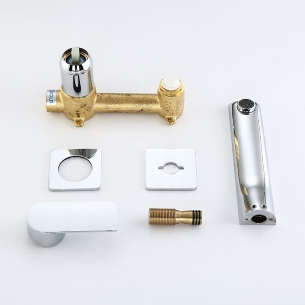 Wholesale Wall Mounted Bathroom Faucet Sanitary Ware Faucet Basin Mixer Tap For Bathroom Hotel Villa – Image 10