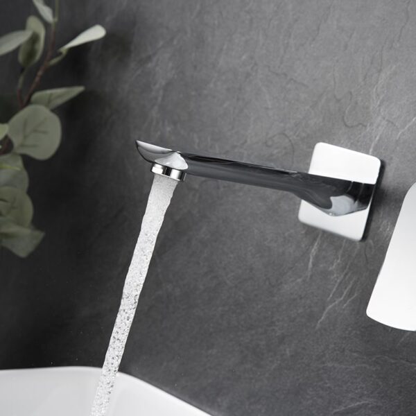 Wholesale Wall Mounted Bathroom Faucet Sanitary Ware Faucet Basin Mixer Tap For Bathroom Hotel Villa – Image 4