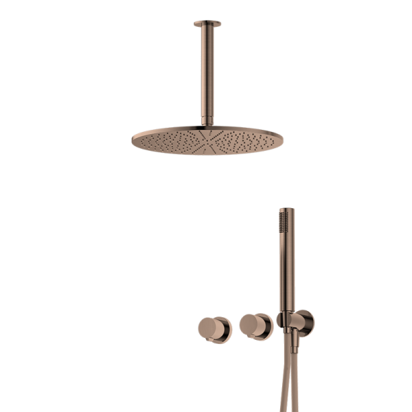 Watermark Ceiling Head Shower Set Chrome Bathroom Concealed Mixer Shower System Faucet Sets