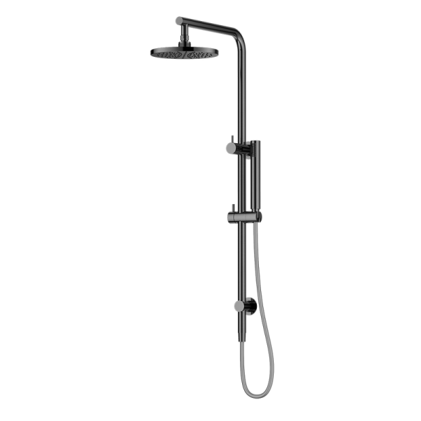 Watermark Wels Brass Gun Metal Brushed Bathroom Shower Curtain Sets