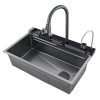 Whale Flying Rain Waterfall Single Bowl Kitchen