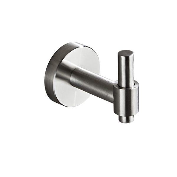 Wholesale Bathroom Accessories 304 Stainless Steel Bathroom Door Back Hook Clothes Hat Hook Wall Mounted Robe Towel Coat Hook