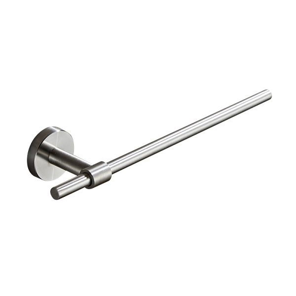 Wholesale Bathroom Accessories 304 Stainless Steel Single Bar Towel Rack Bar Bathroom Kitchen Towel Holder