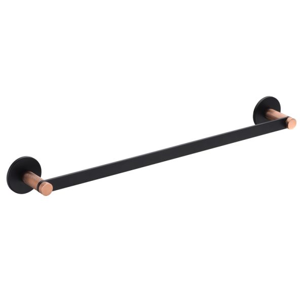 Wholesale Brass Bathroom Hand Towel Holder Wall Mount Stainless Steel 304 Matte Black Single Towel Bar