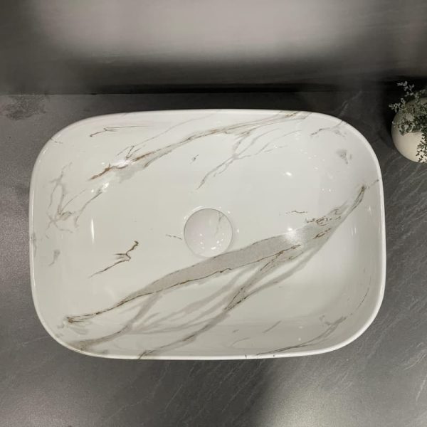 Wholesale Handmade Porcelain Art Basin Above Counter Sink for Bathroom Hotel Washroom Hand Wash Ceramic Basin Bath Sink