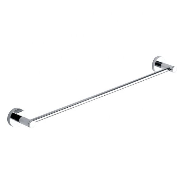Wholesale High Quality Bathroom 700mm Polished Stainless Steel Round Single Towel Rail