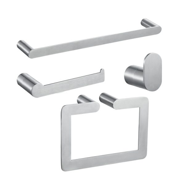 Wholesale Hotel Toilet Paper Holder Metal Toilet Tissue Rack Towel Bars Sets Shelf Stainless Steel Bathroom Accessories Sets