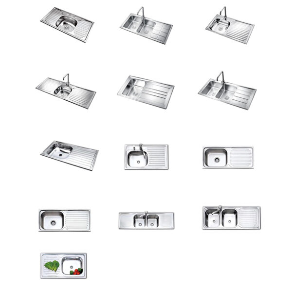 Wholesale Manufacturer Kitchen Sink For Modern Kitchen With Double Bowl Sus 304 Stainless Steel Single Bowl Kitchen Sink