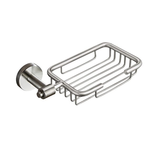 Wholesale Modern 304 Stainless Steel Bathroom Wall Metal Soap Basket Soap Dish Holder