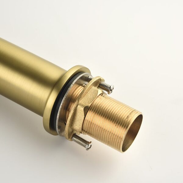 Wholesale Modern Luxury Hotel Gold Bathroom Brass Single Hole Water Basin Sink Vanity Faucet Mixer Tap - Imej 6