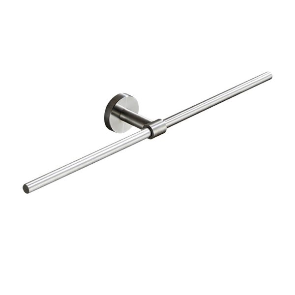 Wholesale Simple Style Bathroom Accessories Wall-Mounted 304 Stainless Steel Double Bath Towel Bar Rack