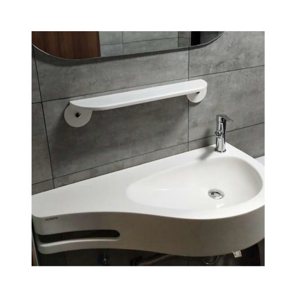 Wholesale Small Corner Sink Artificial Stone Mini Size Corner Wash Basin Small Wall Hung Wash Basin