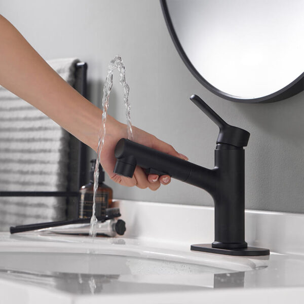 deck mounted single hole water tap,brushed gold tap