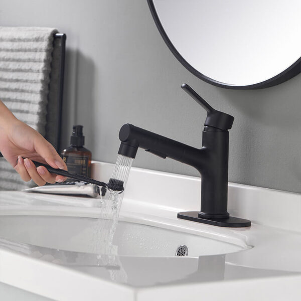 hot cold water brass basin tap