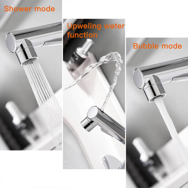 1 Holes Lavatory Hot and Cold Water Mixer Tap Bathroom Faucet