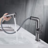 Countertop sink mixer with multi-function sprayer