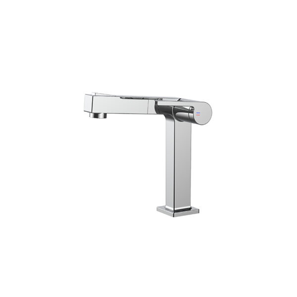 deck mounted single round handle faucet bathroom basin faucet