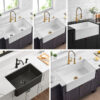 fireclay undermount kitchen sink undermount apron front 24fireclay farm sink black kitchen sink 201