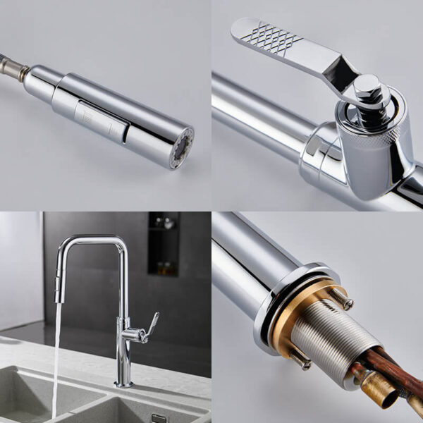 Wholesale Goods American Brushed Water Saving Kitchen Mixer Faucet