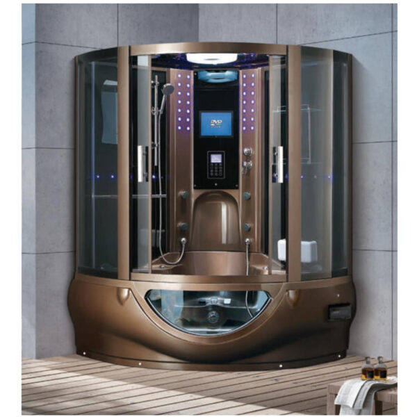 Transparent Glass Door Bathroom Aluminum frame modern Style