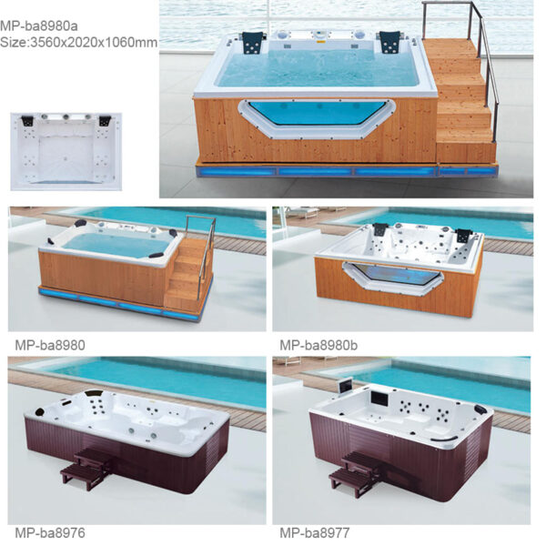 whirlpool outdoor spa hot tub with jacuzzier bathtub massage pedicure spa tub