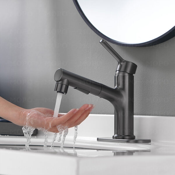 Newest Pull Out Faucet Basin Sink Extension Basin Mixer Bathroom Faucet