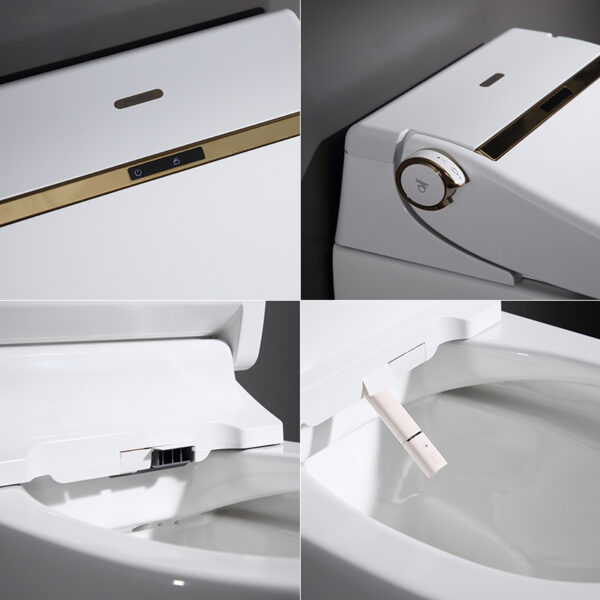 Wholesale Cheap New Design Hidden Water Tank European Style Wall Mounted Smart Flush Toilet V007 – Bild 8