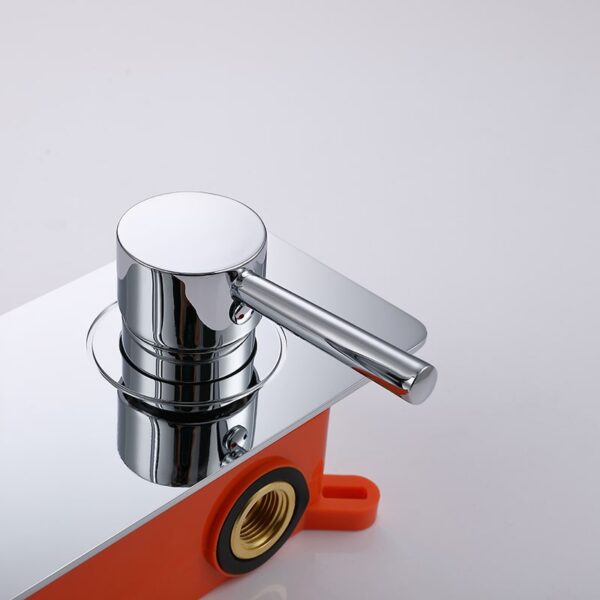 Wall Mounted Faucet Single Handle Hotel Bathroom Basin Faucet Hot Cold Mixer Tap - Imagem 6