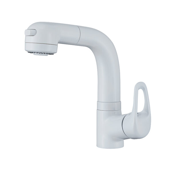 New Modern Single Handle Pull Out Lift Water Tap Lift Basin Sink Faucet white basin faucet cheap products single handle bathroom taps