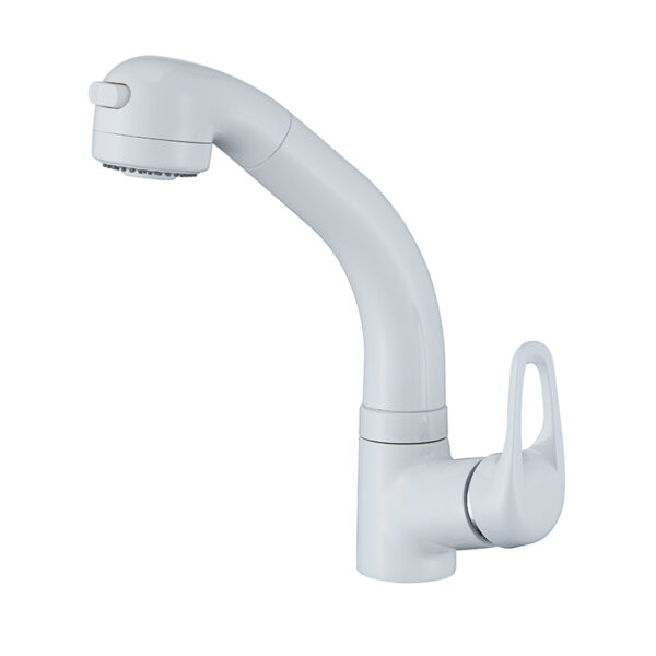 New Modern Single Handle Pull Out Lift Water Tap Lift Basin Sink Faucet whtie bathroom faucets health bathroom sink single handle basin faucet